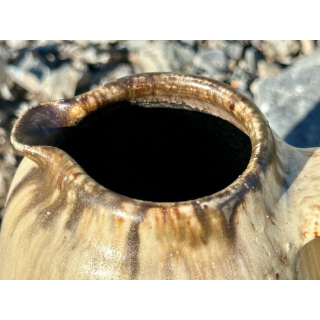 Ceramic Handmade Lava Flow Glazed Studio Ceramic Jug, Germany, 1970s For Sale - Image 7 of 15