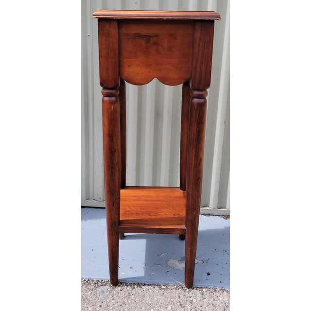 Wood 20Thc Walnut Side Table W/ Drawer For Sale - Image 7 of 7
