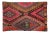 Pasargad Home Vintage Kilim Pillow Case, Multicolor For Sale