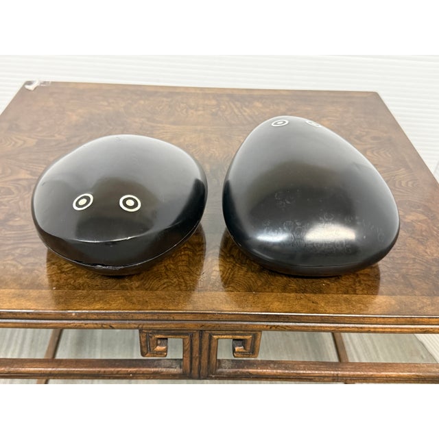 Polished Wood Trinket Boxes, Pair For Sale - Image 9 of 12
