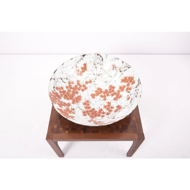 Japanese Hand-Painted Ceramic Bowl For Sale - Image 3 of 10