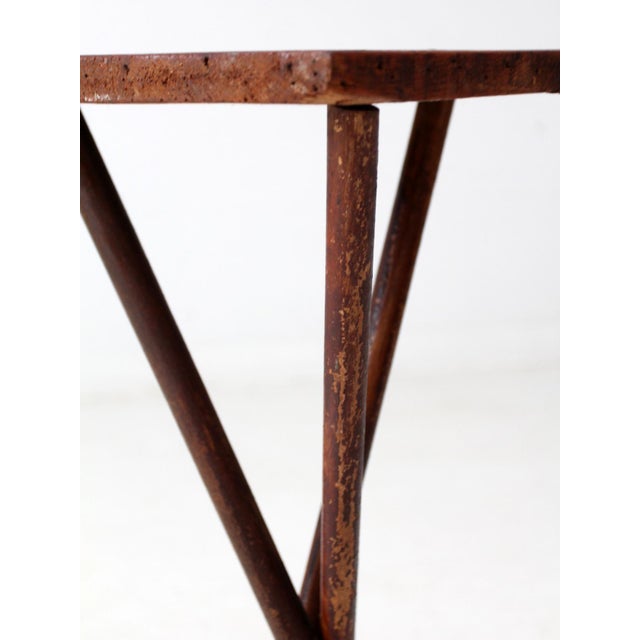 Antique Rustic Pine Tripod Side Table For Sale - Image 10 of 11
