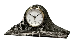 Black Marble Mantle Clock