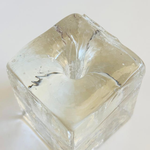 Glass Block Candle Holder For Sale - Image 9 of 10