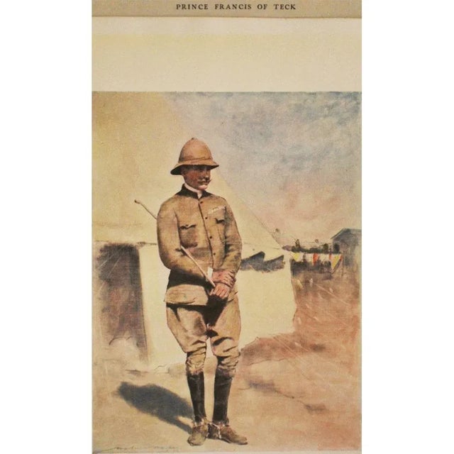 1901 Prince Francis of Teck by M. Menpes, Original Period Antique Print For Sale In Dallas - Image 6 of 8