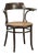 Vintage Webbing Armchair in Curved Wood For Sale