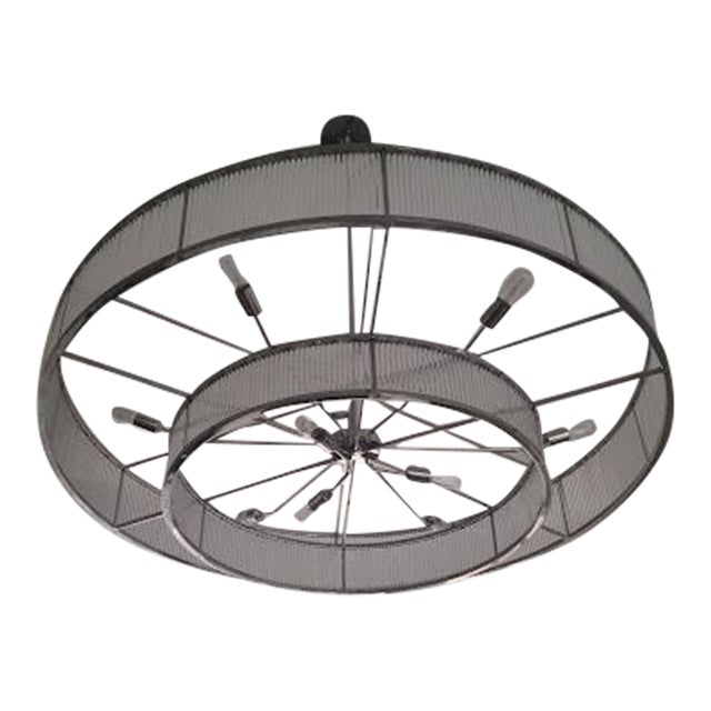 French Minimalist Chandelier For Sale