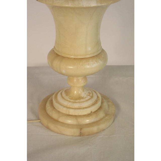 Stone 1940s Marble Urn Table Lamp For Sale - Image 7 of 11