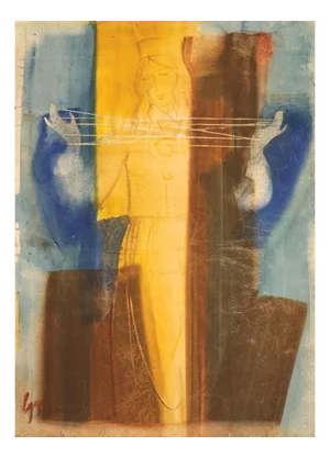 Dzemma Skulme, Threads, Watercolor on Paper, 1970s