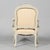 This is a Classic pair of original Swedish Gustavian neo rococo early 1900s armchairs in probable original paint with...
