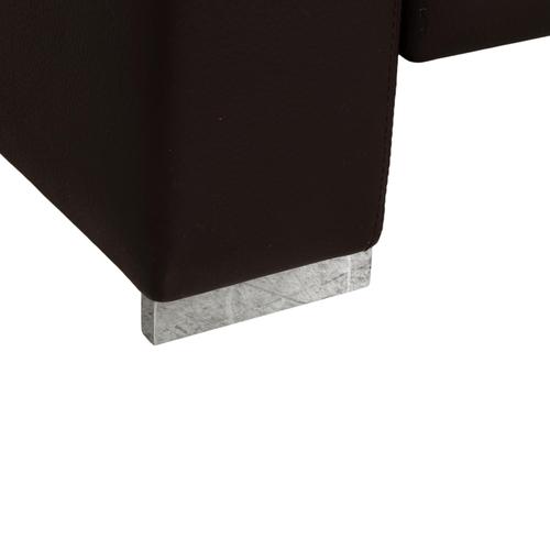 Brown Leather Alba Three-Seater Sofa from Brühl For Sale - Image 8 of 18