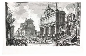View of Castello dell'Acqua Felice - Etching by G. B. Piranesi - 1751 1751