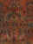 Antique Persian Sarouk Carpet, Handmade Oriental Rug, Navy, Rust, Lt Blue, Ivory For Sale - Image 14 of 18