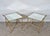 Vintage Italian Hollywood Regency Faux Bamboo Gold Mirror Low Side Tables - Pair For Sale In Philadelphia - Image 6 of 10