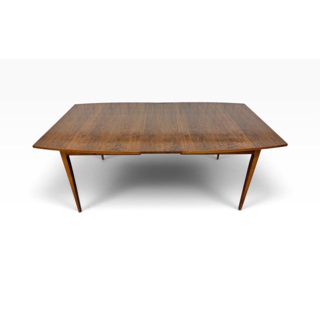 1960s Mid-Century Modern Lane Tuxedo Walnut Dining Table For Sale - Image 5 of 7
