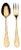Mepra Dolce Vita 2-Piece Hostess Serving Set, Mirror Oro For Sale