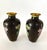1980s Small Bookend Matched Pair of Chinese Cloisonné Vases With Chrysanthemum Flowers For Sale - Image 5 of 8