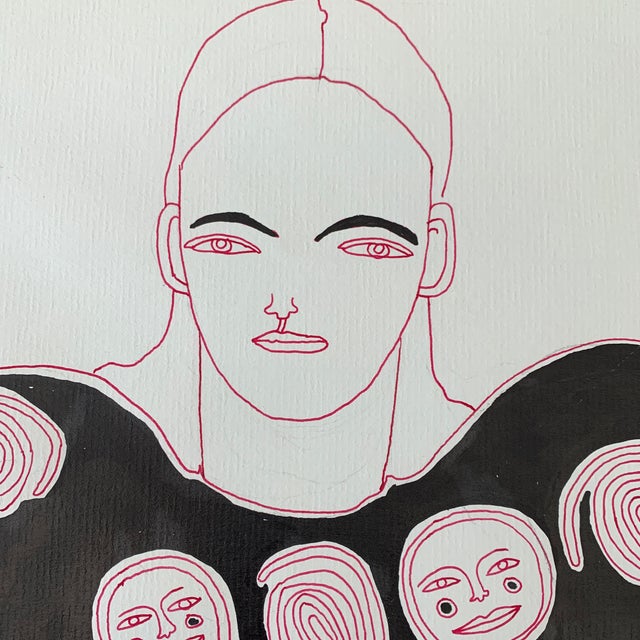 Fashion Illustration Stamped and Signed For Sale - Image 9 of 13