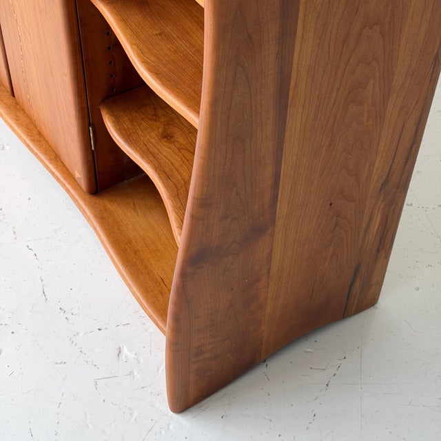 Wood 1980s Inlaid Studio Made Credenza by Steven Spiro For Sale - Image 7 of 9
