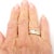 Tiffany and Co. Tiffany & Co. 18k Yellow Gold Platinum Diamond Wave Band Ring, size 5.75 For Sale - Image 4 of 6