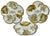 Beautiful & Fine Quality 22k Gold & Ferns Decorated Antique French Limoges Porcelain Oyster Plates Set of 7 For Sale - Image 10 of 18