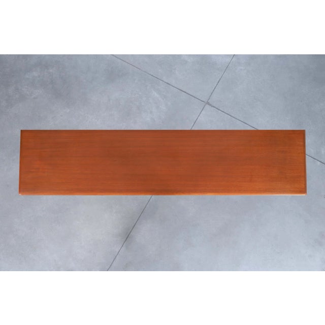 1960s Danish Modern Teak Tambour Door Credenza For Sale - Image 11 of 12