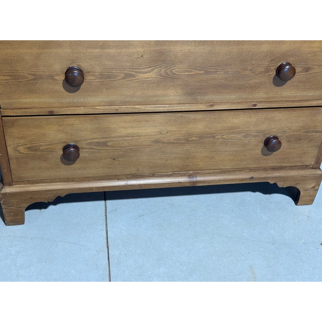 Antique Pine Two Over Three Drawers - Chest of Drawers From England For Sale - Image 13 of 18