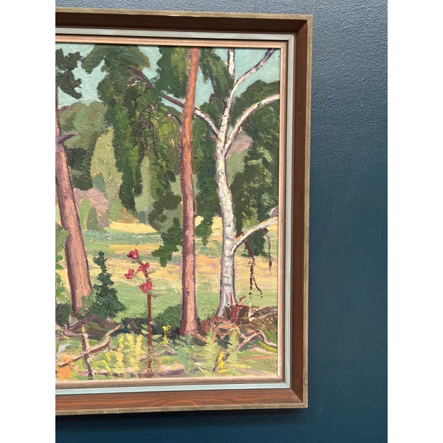 1940s Bertil Lundgren, Forest, 1949, Oil on Panel, Framed For Sale - Image 5 of 18