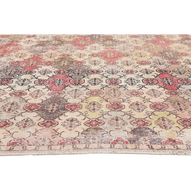 Zeki Muren Vintage Turkish Sivas Rug, 06'10 X 09'11 For Sale - Image 4 of 10