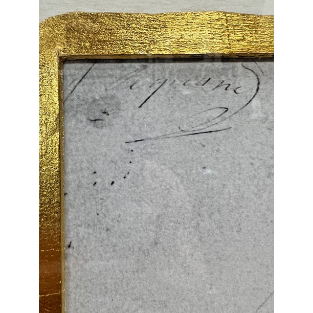 1990s Large Framed Adrien Chancel “Une Salle À Manger D’Été” Architectural Print, 1990 For Sale - Image 5 of 7