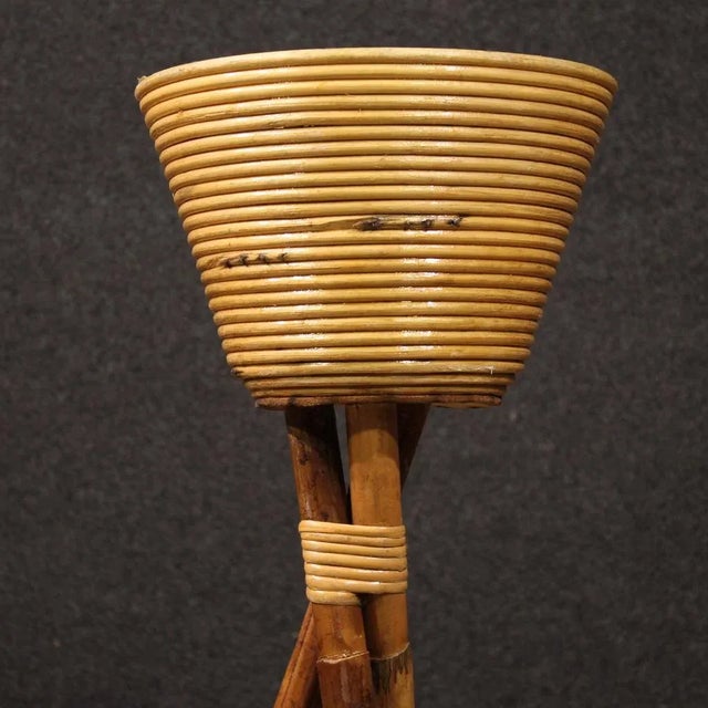 Italian Bamboo Vase Holder, 1960s For Sale - Image 6 of 13
