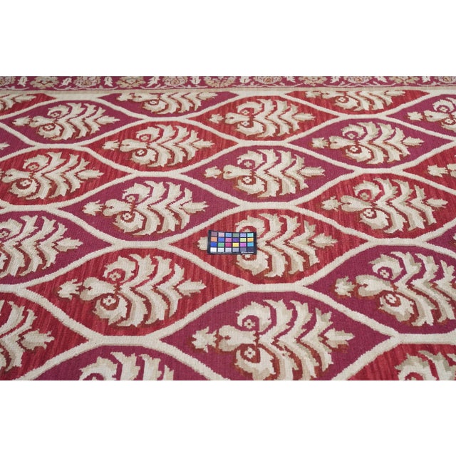 Textile Turkish Sumak Flat Weave Wool Rug 8'0" X 10'0" For Sale - Image 7 of 7