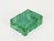 Stunning and unique luxury jewelry or decorative box, fully crafted from gorgeous, vibrant green Italian malachite marble....