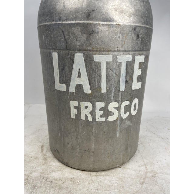 Large Aluminum Milk Can, 1940s For Sale - Image 7 of 15