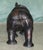 Large Antique Leather Rhino Ottoman by Dimitri Omersa for Libertys of London, 1925 For Sale - Image 16 of 18