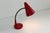 Red Vintage Danish Red and Brass Flexible Desk Lamp from Lyfa, 1950s For Sale - Image 8 of 17