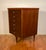 1960s Johnson Carper 60s Mid Century Modern 3 Drawer Walnut Chest on 3-Legs For Sale - Image 5 of 12