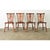 Dimensions: 34 ¾” H x 16 ¾” W x 21 ½” D A set of four, circa 1890 English Windsor chairs. Made from oak with oxbow...