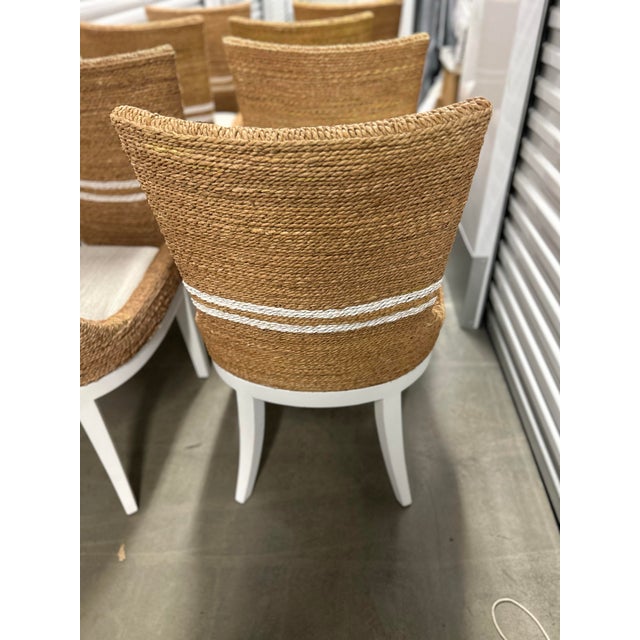 White Universal Furniture Coastal Living Home Collection Siesta Key Dining Chairs- Set of 8 For Sale - Image 8 of 11