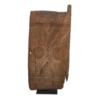 Twin Ring Antique Igbo African Door For Sale