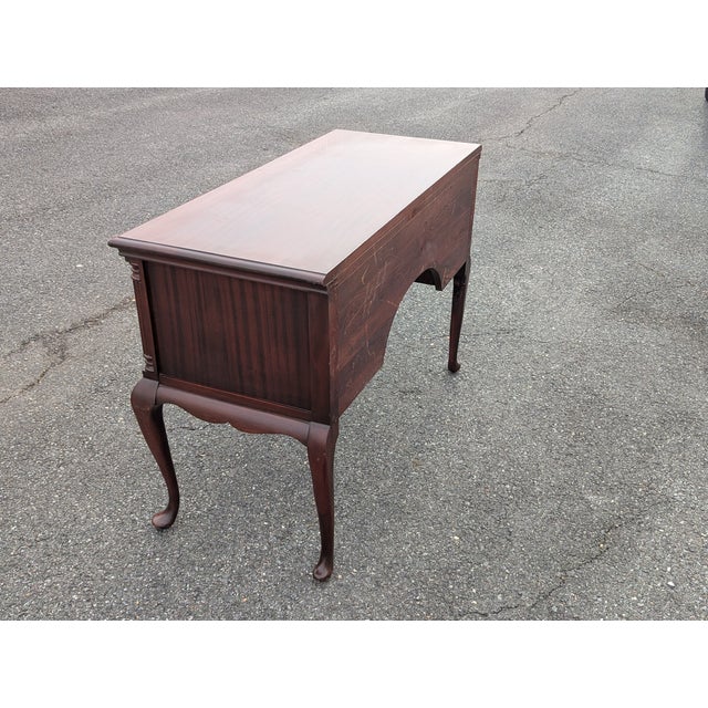 Early 1900s Chippendale Mahogany Desk For Sale - Image 9 of 14