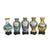 Set of 5 Miniature Chinese Cloisonné Vases | Floral Motif With Wood Stands & Box For Sale - Image 15 of 15