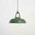 1940s Large Green Enamel Pendant Light from Coolicon, 1940s For Sale - Image 5 of 5