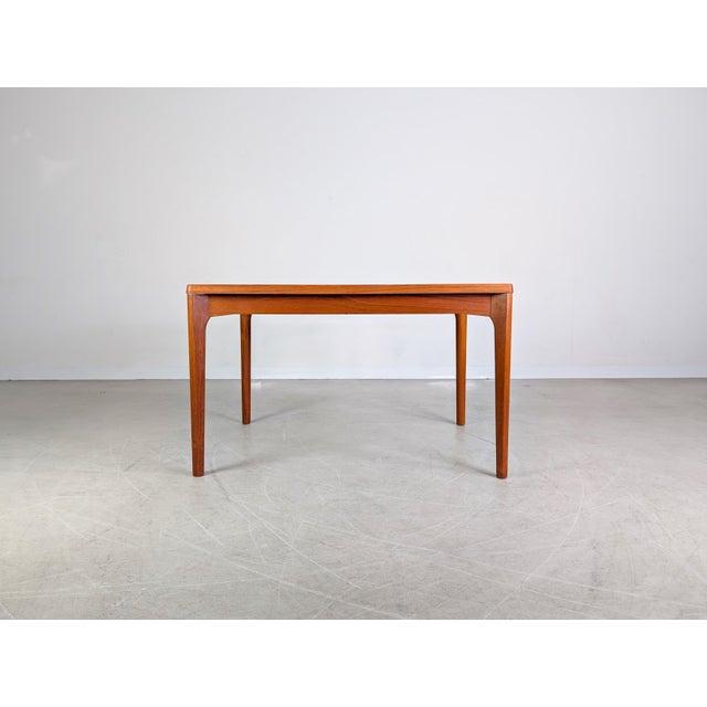 Mid-Century Modern Vintage Extendable Dining Table in Teak by Henning Kjærnulf For Sale - Image 3 of 11