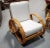 Restored Mid-Century Frankl Style Rattan Three-Strand Full Pretzel Livingroom Set For Sale - Image 11 of 12