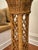Vintage Monumental Coastal Rattan Wicker Plant Stand For Sale In Houston - Image 6 of 12