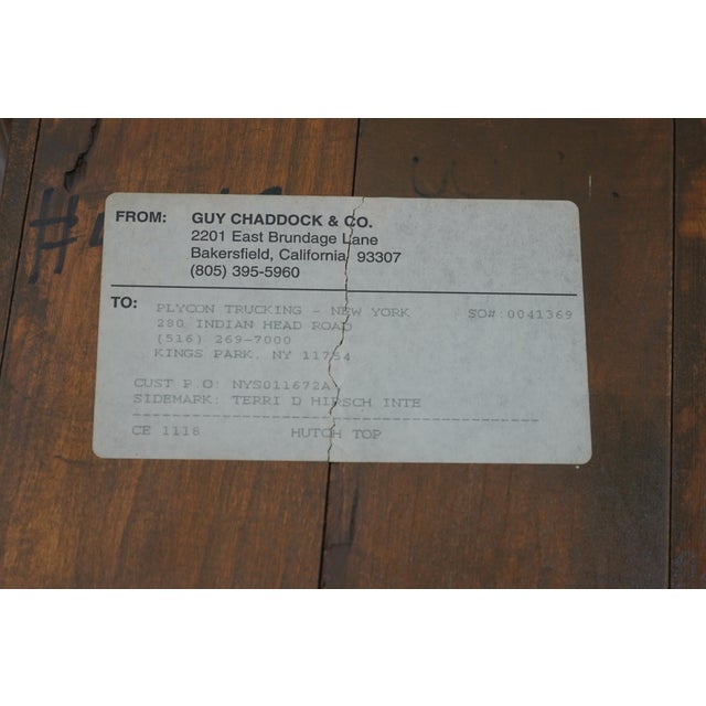 Guy Chaddock Distressed Finish Step Back Hutch For Sale - Image 18 of 18