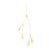 Mitzi Elsa 4-Light Pendant, Gold Leaf For Sale