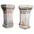 Gold 19th Century Italian Hexagonal Terracotta Pedestals with Classical Sculptures, Set of 2, 1880 For Sale - Image 8 of 8