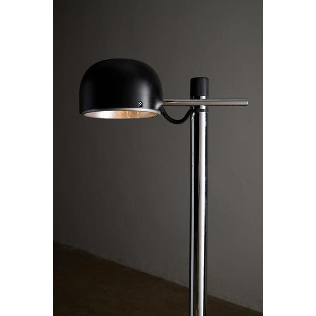 1970s Black Floor Lamp attributed to Enrique Franch for Metalarte, 1970s For Sale - Image 5 of 11